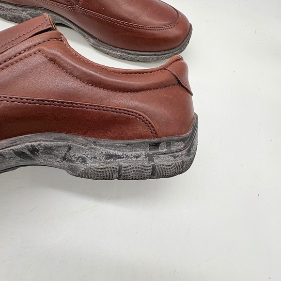 Allen Edmonds Weekender Men's 11.5B Brown Chili Leather Slip On Loafer Shoes - Picture 9 of 11